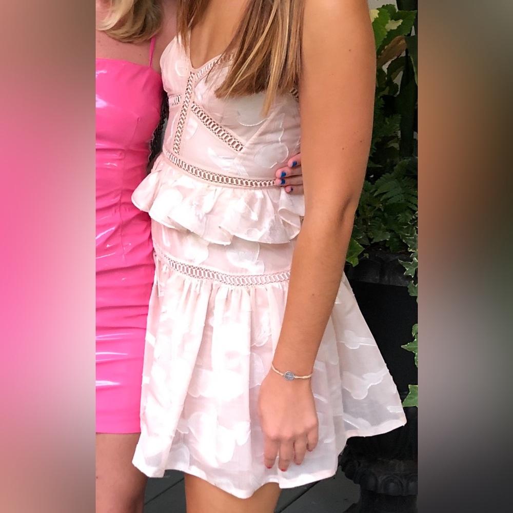 Rebecca Taylor Light pink open back dress